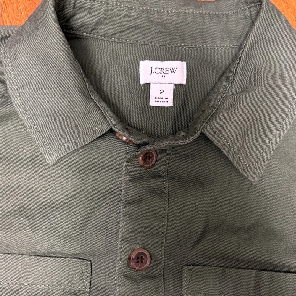J. Crew small cotton Forest Green Mini Dress